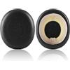 Laipuke Cuscinetti Cuffie Compatibile con Jabra Evolve2 65 Evolve2 40 Elite 45h Padiglioni Cuffie di Ricambio in Pelle Proteica e Spugna, 1 Paio, Nero