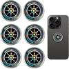 JRILUO 6 Pezzi Adesivi Protezione Radiazione Smartphone Universali, Pellicola Schermatura onde, Stickers Schermo Anti Radiazioni Per Tablet, Radio, Laptop, Smartphone, TV