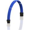 LINKUP - AVA 30cm PCI-e 8 (6+2) pin GPU Cavo di Prolunga per PC Personalizzato con Guaina Intrecciata per Alimentatore PSU con Pettini┃Design Robusto e Rigido┃Confezione Singola┃300mm - Blu