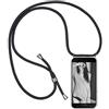 IBEX Custodia con Cordino per Samsung Galaxy S21 Ultra 5G, Cover con Collana Practical Stylish, Trasparente Morbido Silicone Leggero Soft TPU Bumper Antiscivolo Case