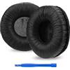 Linkidea Cuscinetti auricolari di ricambio per cuffie JBL JR300, JR300BT, T450BT, T500BT, Tune 500, Tune 500BT, Tune 510BT, in similpelle, colore nero