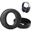 ACCOUTA Cuscinetti auricolari di ricambio Compatibile con Sony PS4 Platinum Wireless Cuffie Cuscinetti per cuffie con Premium Pelle proteica e Schiuma Memory