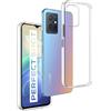 REY Cover in Gel TPU Trasparente per Vivo Y55 5G - Vivo Y75 5G - Vivo T1 5G - Vivo Y33S 5G - Vivo IQOO Z5 5G, Ultra Sottile 0,33 mm, Morbido Flessibile, Custodia Silicone
