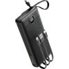 VEEKTOMX Powerbank 20000mAh USB C con 5 uscite e 2 ingressi VEEKTOMX Powerbank con cavi integrati Batteria esterna per cellulare Compatibile con iPad, Samsung, Google Pixel ecc.