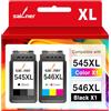 SAILNER PG-545XL CL-546XL Cartucce d'inchiostro Compatibile con Canon Cartucce 545 546 XL Multipack per Pixma TS3350 TS3450 TS3150 TR4550 MG3050 MG2950 MG2500 MG2550S MX495 MX490 (Nero e Colore)