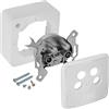 Poppstar 1x Presa SAT (attacco antenna a 4 fori), uscita terminale per collegamento SAT, TV e cavo (digitale/analogico), adatta per montaggio a vista/incasso
