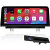 PEMP 10,25 schermo Linux per BMW (2012-2017) Serie 3 F30 NBT CIC System, supporto CarPlay iOS 26 Android Auto Mirror Link con una telecamera di retromarcia AHD 720P