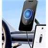GALVANOX Supporto per telefono per Tesla Model 3/Model Y - Supporto magnetico da auto con ricarica wireless (compatibile con MagSafe)