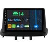 YUNTX 9 pollici Android 14 Autoradio per Renault Megane 3 2009-2014 | Octa Core | 6GB 128GB | Integrato 4G LTE | CarPlay&Android Auto | DSP | DAB | QLED | Dual Band WIFI | Bluetooth 5.0