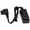 HangTon HT D-tap Power Splitter Box 4 porte 1x maschio a 4x femmina P-tap cavo adattatore 24 per V-Lock Gold Mount batteria