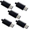 NFHK 5set DIY 24pin USB 3.1 Tipo C USB-C maschio connettore spina SMT con custodia nera