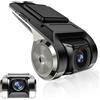 Hikity USB DVR Dash Cam Registratore Video Auto per Android Autoradio 1 Din/2 Din, HD Mini Videocamera application