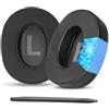 TaiZiChangQin Cuscinetti auricolari di ricambio in gel rinfrescante, compatibili con cuffie Logitech G Pro, G Pro X, G Prox 2, G Pro X SE, in tessuto di seta ghiacciata traspirante, schiuma per