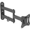 RICOO Supporto monitor muro S7211 Girevole Inclinabile Schermo PC 13-27 (33-69 cm) Staffa monitor universale LED/LCD VESA 75 x 75-100 x 100
