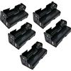 AERZETIX - C52718 - Set di 5 scatole/portabatterie/caricabatteria/supporto per 3 batterie AA 1.5V - 58x30x27mm - in plastica