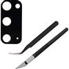 Cemobile - Lente di ricambio per fotocamera posteriore per Samsung Galaxy S20 G980 / S20 5G G981 6,2 con adesivo preinstallato, pinzette, kit di strumenti di riparazione coltelli di precisione