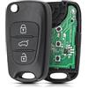 Car Passion Telecomando Chiave Compatibile con Hyundai i10 i20 i30 ix20 ix35 Kia Sportage Picanto Sorento Venga Rio Ceed Circuito Elettronico 433 mhz Chip Transponder Sostituzione Riparazione Duplicato Chiave