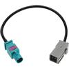 ECSiNG Fakra Z maschio a GT5 maschio adattatore antenna RG174 calibro 20 cm per navigatore GPS ricevitore radio FM/AM/radio satellitare