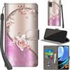 PHINIENLAND Cover per Xiaomi Redmi Note 9 4G / Redmi 9T Case PU Pelle Custodia [Kickstand] [Chiusura magnetica] [Slot per Schede], Portafoglio Flip Custodia per Redmi 9 Power,Rosa