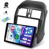 SIXWIN 4+128G Android 15 Autoradio per Nissan Micra 2010-2017 con Wireless CarPlay/Android/Mirror Link, 9 HD TouchScreen Schermo Navigatore con WiFi GPS Bluetooth FM RDS Radio USB +Telecamera