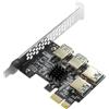MZHOU Scheda Adattatore PCI-E x1 a 4 USB, Scheda Splitter Segnale PCI-E, ASM1184e