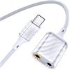MOSWAG Adattatore USB C a 3.5mm Aux Audio Cuffie e Microfono Splitter 16 Bit Type C a Doppio 3.5mm Aux Y Splitter Cuffie e Microfono per iPhone 16 15, iPad, MacBook, Galaxy S25 S24 S23 S22