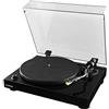 Fluance Giradischi Vinile Hi-Fi Fluance RT80 Classic con Testina Audio Technica AT91, Trazione a Cinghia, Preamplificatore Integrato, Contrappeso Regolabile, Base in Legno Massello - Nero Lucido