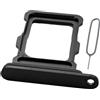 MMOBIEL Vassoio Porta Scheda SIM Compatibile con iPhone 16 Pro / 16 Pro Max - Sostituzione Supporto Scheda SIM - Porta SIM - incl. Estrattore SIM e Anello di Gomma Impermeabile - Nero