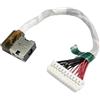 HSSDTECH Presina di Alimentazione Ricambio per Lenovo Ideapad L340-15IRH Gaming 81LK, 330-15ICH 81FK, 330-17ICH 81FL, 3-15IMH05 81Y4 DC Jack DC in Power Jack Charging Port Connector