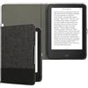 kwmobile Cover compatibile con Tolino Shine 2 HD - Custodia a libro in tela e pelle PU - Flip Case per eReader