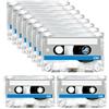 BORDEAG 10 Pezzi Audiocassette Vuote, Audiocassette Vuote, Cassetta Musicale Da 60 Minuti, Audiocassette Vuote, Audiocassette A Basso Rumore Per Conferenze, Seminari