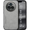Kepuch Silklike Cover per Realme 14 Pro 5G Intl - Custodia Case Piastra Metallica Incorporata - Grigio