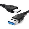 CELLONIC 1x USB C a USB A Cavo dati compatibile con CAT S62 Pro, S61 | 3.1 Gen 1, 1m, PVC, nero per CAT S62 Pro, S61, B40 per Blackview BV9700 Pro, BV7000, BV9100, P10000 per Crosscall Trekker-X4