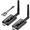 YOUTINGHDAV Trasmettitore e ricevitore HDMI wireless 200M/656FT, 5G/4K Decoding Wireless HDMI Extender Kit per streaming video da PC/Laptop a Monitor/HDTV/Projector, 1080P@60Hz, Plug and Play