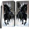 Haninsuze Cover per Samsung Galaxy A13 4G / A13 5G / A04S, Custodia Interno TPU Antiurto Portafoglio con Disegni [schede Fessura] [Supporto Stand] Cover Libro in PU Pelle (Cavallo)