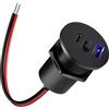 acegoo Presa USB C 12V Camper Corpo in Alluminio con Interruttore e Luce Blu Dual Porte Type A + Type C, PD3.0 QC3.0 Caricatore Ricarica Rapida, Per Marine Barca Auto Camion