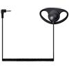 UAYESOK Ricevitore da 3,5 mm a 1 pin/Solo ascolto di sicurezza Auricolare a forma di D con gancio per l'orecchio per radio bidirezionale Motorola Kenwood Vertex Yaesu Altoparlante microfono