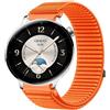 GIOPUEY Cinturini Compatibile con Oppo Watch X2 Mini, Nylon Traspirante Sport Loop Cinturino in Morbido Nylon Intrecciato Strap Band - Orange