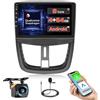 Fuluku [Qualcomm] 8 Core 4+64GB Android 15 Autoradio per Peugeot 207 2005-2015 Wireless Carplay Android Auto, 9''Schermo Radio Modello Auto 3D/Raffreddamento/GPS/BT/WiFi/Telecamera Posteriore/DSP/FM/RDS/SWC