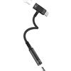 Aksenli Adattatore USB C a AUX DAC Audio(2in1)per iPhone 16 15 Pro Max per Apple Tipo C Cavo 3.5mm Cuffie Ricarica Sdoppiatore Compatibile per Samsung S25 Adapter per iPad Auto Auricolari Microfono Accessori
