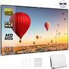 docooler Schermo per proiettore HD Portatile da 72 Pollici Schermo di proiezione 16:9 Pieghevole Durevole Montato a Parete per Film all'aperto Home Theater Ufficio