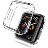 REY Cover in Gel TPU Trasparente per Apple Watch Series 7 41mm - Apple Watch Series 8 41mm - Apple Watch Series 9 41mm, Ultra Sottile 0,33 mm, Morbido Flessibile, Custodia Silicone