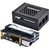 GeeekPi Metal Case with N04 PCIe M.2 Key-M NVMe SSD PCIe Peripheral Board for Raspberry Pi 5, Support M.2 NVMe SSD 2230 2242 2260 2280