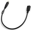 System-S Cavo USB 3.1 Tipo C Maschio a Micro USB 2.0 Femmina Ingresso Converter Adattatore Cavo Dati Ricarica Cavo di prolunga 28 cm