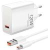 VoltWave Caricatore sostitutivo da 120 Watt per Xiao mi 15 14T 13T 12T 11T Pro/Ultra,Redmi Note 14 13 12 Pro + 5G, caricatore rapido USB Power Charger con cavo di ricarica 6A tipo C da 2 m