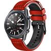 Koelaa 22mm Cinturino per Garmin Forerunner 265/255/965/Vivoactive 4/Venu 2/Venu 3, Sportivo, Cinturino Silicone Traspirante Ricambio-Rosso+Nero