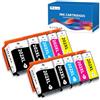 OINKWERE 10-Pack 202XL Multipack Compatibili per Epson 202XL Cartucce 202 XL per Epson XP 6100 Expression Premium XP-6100 XP-6105 XP-6000 XP-6005 XP-6001