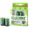STRIKE BATTERIES Batteria CR2 agli ioni di litio, confezione da 2 Smart LED 3,7 V 1000 mWh USB-C ricaricabile con cavo di ricarica, nessuna scatola di ricarica necessaria!