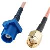 Panlouting Cavo Estensione Antenna GPS Auto | Spina Fakra-C a Spina SMA | 15 cm | Cavo Adattatore Antenna Auto | Per Radio Auto, Unità Android, Navigazione GPS, Radio DAB, Telematica 4G LTE