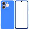 Generico Custodia Compatibile con Realme Note 70T 4G RMX5313 Realme Note 70 4G Narzo 80 Lite 4G COVER case soft GEL SILICONE protezione ANTIURTO flessibile SLIM matte MORBIDA TPU (Blu chiaro)
